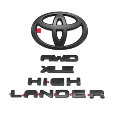 For 2020-2024 HIGHLANDER XLE AWD - Matte Black Emblem Overlay Kit PT948-48200-02