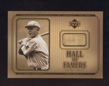2001 UD Cooperstown Hall of Famers Jim Bottomley Cardinals HOF GU Bat Patch