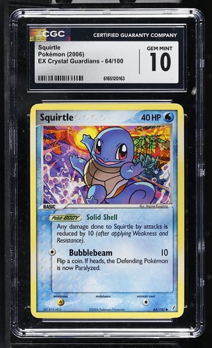 Squirtle graded CGC 10 for sale on eBay