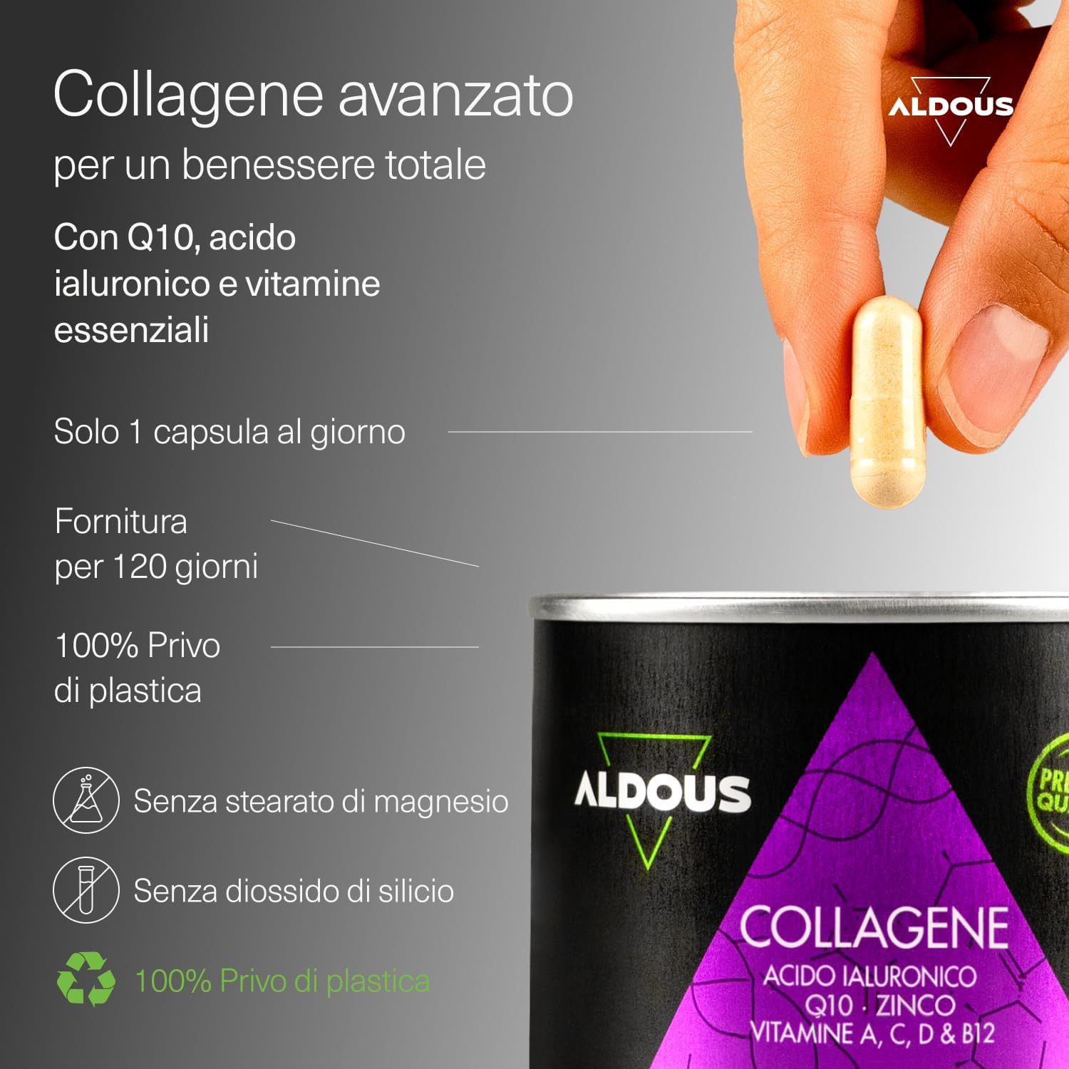 Collagene per Articolazioni e Ossa - Con Acido Ialuronico e Q10 - 2