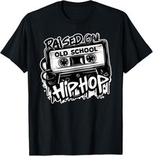 RAISED OLD SCHOOL HIP HOP Anniversary Cassette Graffiti T-Shirt