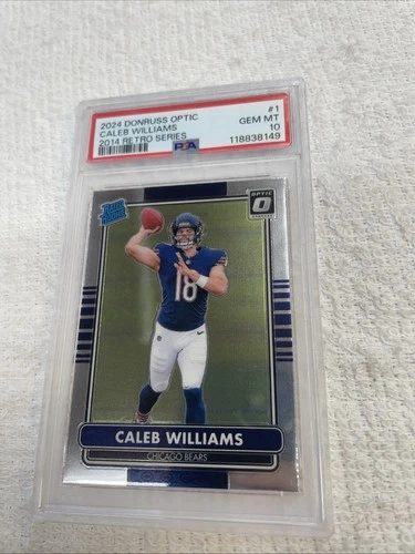 2024 Panini Donruss Optic #1 Caleb Williams 2014 Retro Series RC PSA 9 MINT