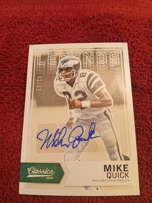 2016 Panini Classics Mike Quick Legends Auto 02/49