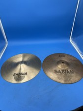 SABIAN B8 14 inch hi hats top and XS20 bottom cymbal