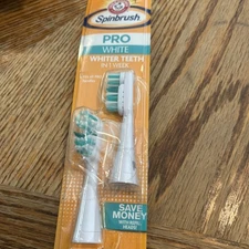 ARM & HAMMER Spinbrush Pro White Replacement Brush Heads SOFT 2 Ea