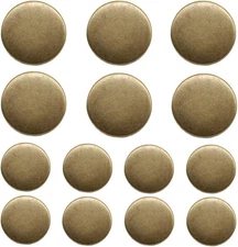 14 Pieces Antique Brass Metal Buttons 20mm 15mm Blazer Buttons Set for Blazer...
