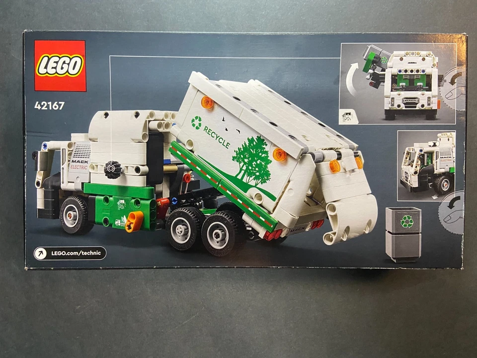 LEGO Technic MACK LR CAMIÓN DE BASURA ELÉCTRICO 42167 503 piezas NUEVO SELLADO Foto 2 de 4