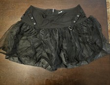 Royal Bones By TRIPP NYC Black Lace Skirt WOMENS LARGE 