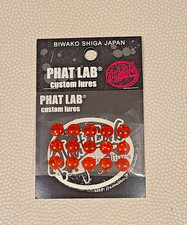 PHAT LAB nekosogi Replacement SHELL EYE 8mm  Abalone Red 15 Pk FREE SHIPPING