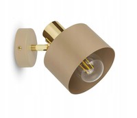 Luxolar LED Wandleuchte Beige/Gold E27 60W - Wandlampe Innen Schwenkbar