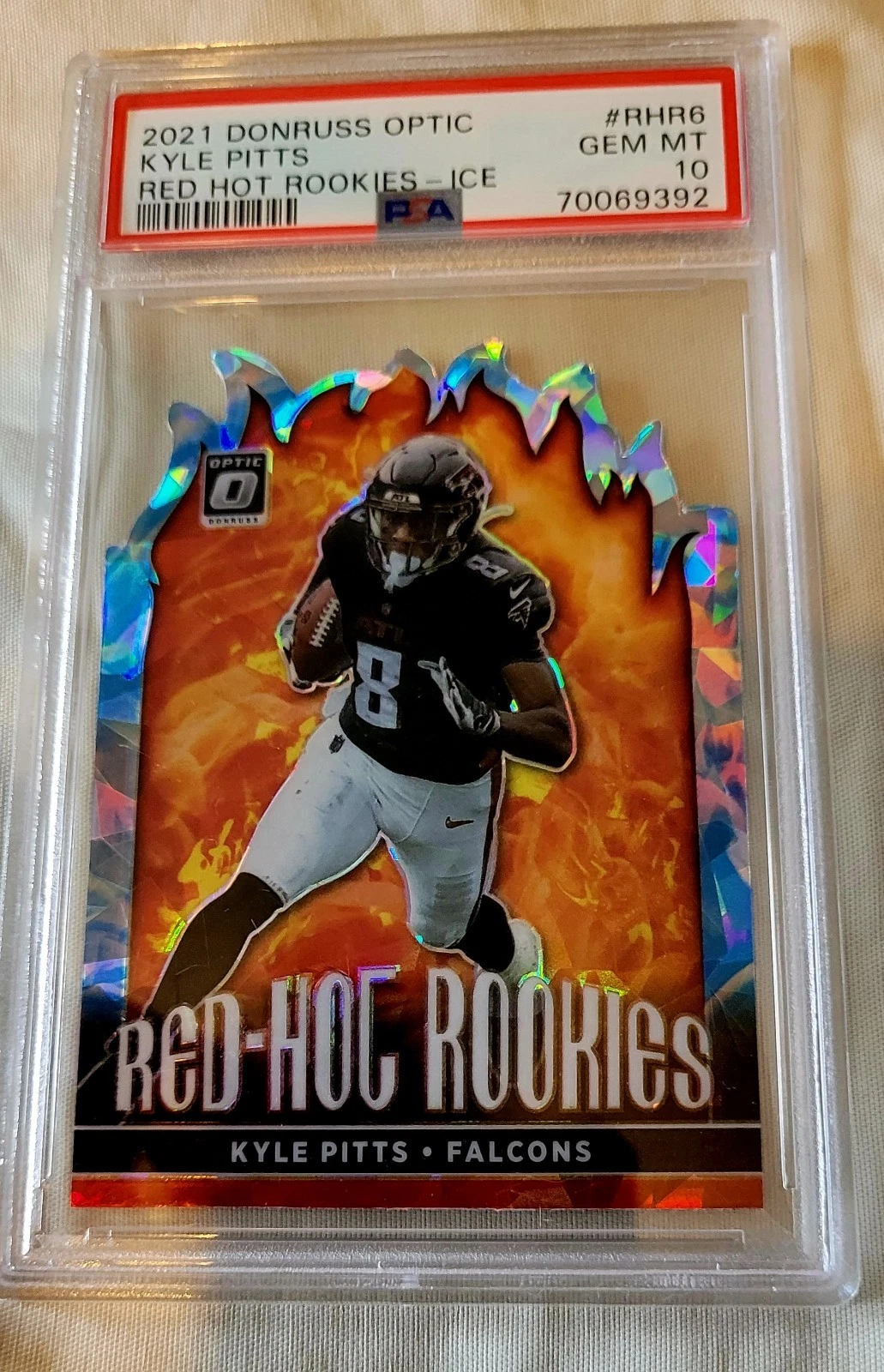 Kyle Pitts Panini Donruss Optic Red Hot Rookies #RHR6 Ice