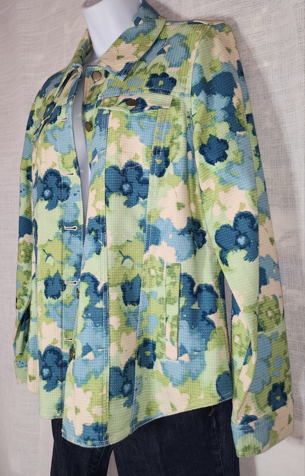 Pendleton Women’s Floral Button Front Collared Ja… - image 1