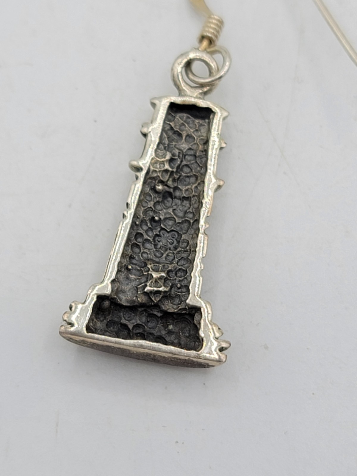Sterling Silver Lighthouse Dangle Earrings 3D Nau… - image 6