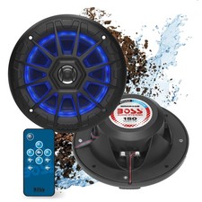 BOSS Audio MRGB55B 5.25" Marine Speakers - Weatherproof, 150W, LED