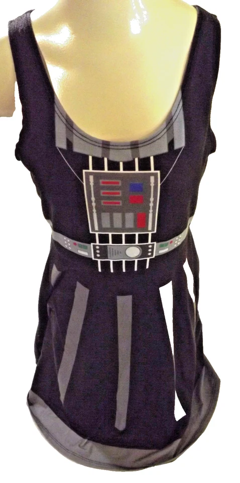 Vestido sin mangas Star Wars Darth Vader línea A Her Universe S Robot negro/gris Juegos con disfraces Foto 2 de 4