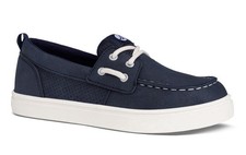 Sperry Boys Boat Shoe SOK29654 Big Kid Size 3 Navy/White NEW