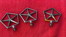 Qty 1 - 1980s Chrysler Pentastar Hood Ornament Emblem Oem 2-14 Chrome Intact