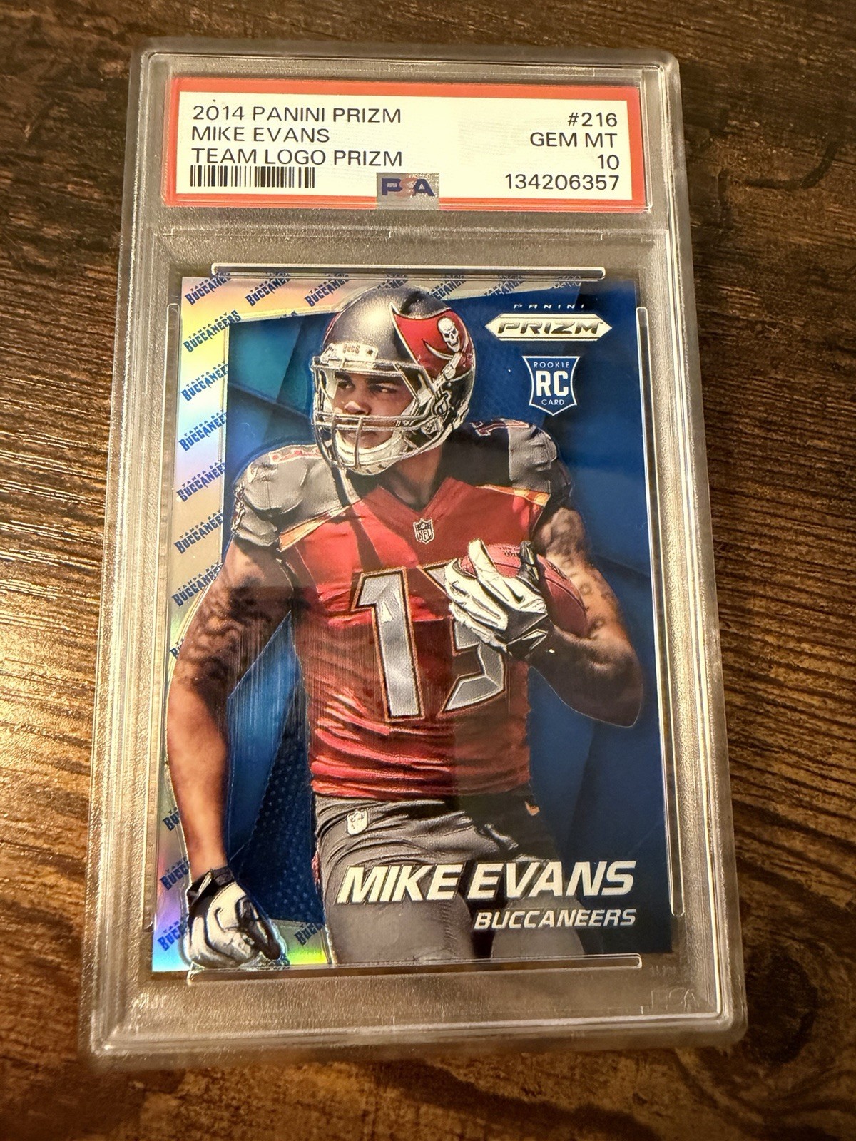 Mike Evans Panini Prizm #216 Team Logo Prizm
