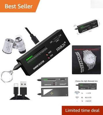 Diamond Tester Pen with 60X Loupe - Expert & Novice Friendly Tool