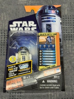 Star Wars Saga Legends R2-D2 Hasbro, SL14 (2010, Hasbro) mit Battle Game Card