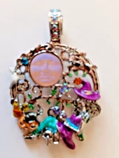 Kirks Folly Autumn Moon Pumpkin Ghost Magnetic Enhancer Halloween Witch