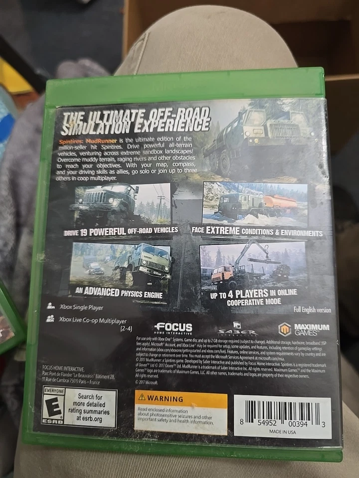 Mud Runner Spintires Game for Xbox One Used - Image 2 of 2