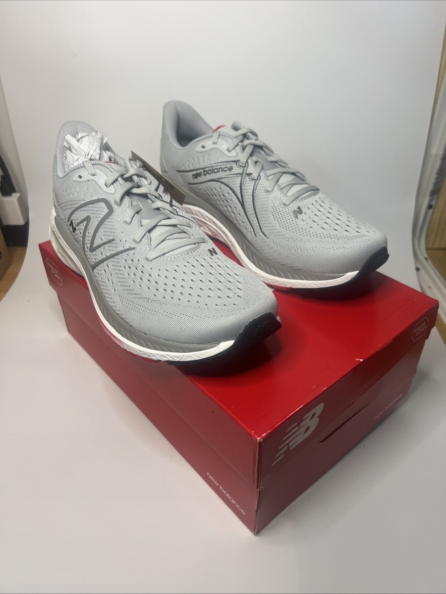 New Balance Fresh Foam X 860v13 Mens Running Shoes Sz 11 Grey/Red