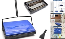 Quiet Carpet Sweeper, Floor Sweeper with Horsehair Roller Brush Blue