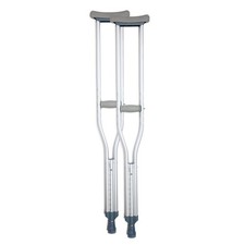 BodyMed Aluminum Crutches, Adult   Pair of Lightweight, Height Adjustable
