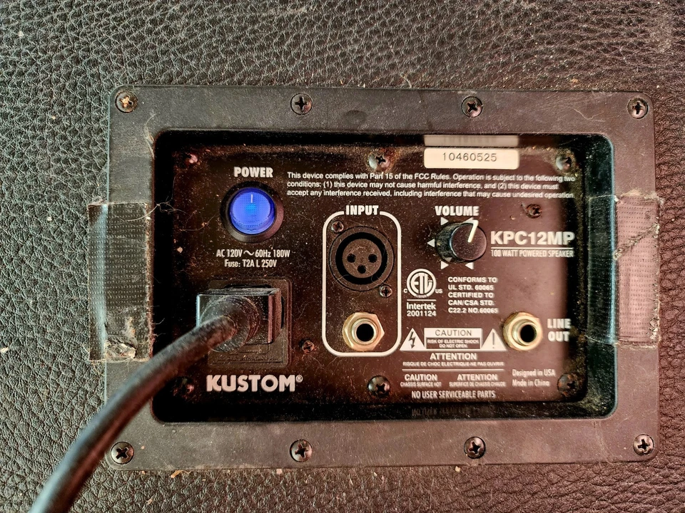 Kustom KPC12MP Powered Wedge Monitor PA Speaker 100 Watt Live Audio Equipment - Image 3 of 4