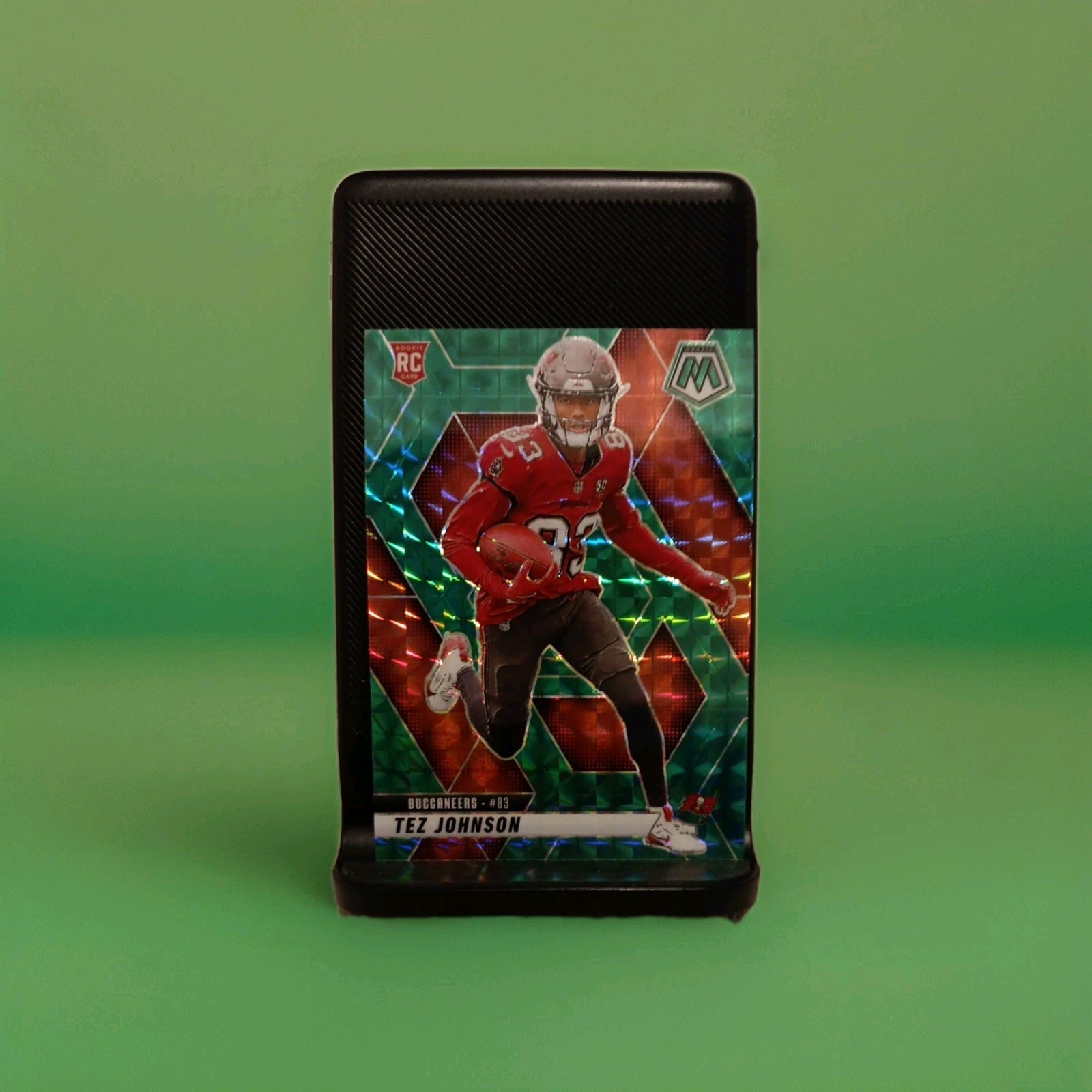 2025 Panini Mosaic Green Mosaic Prizm Tez Johnson Rookie Card #316 Buccaneers