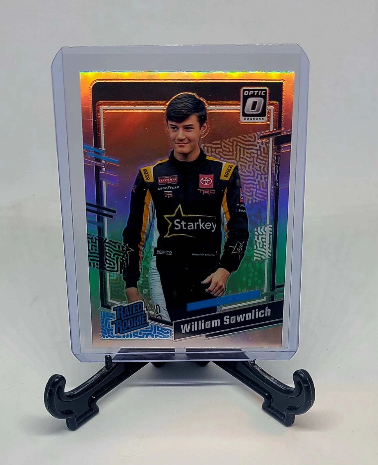 2024 Donruss Racing William Sawalich #94 Optic Silver Holo Prizm RC Rated Rookie