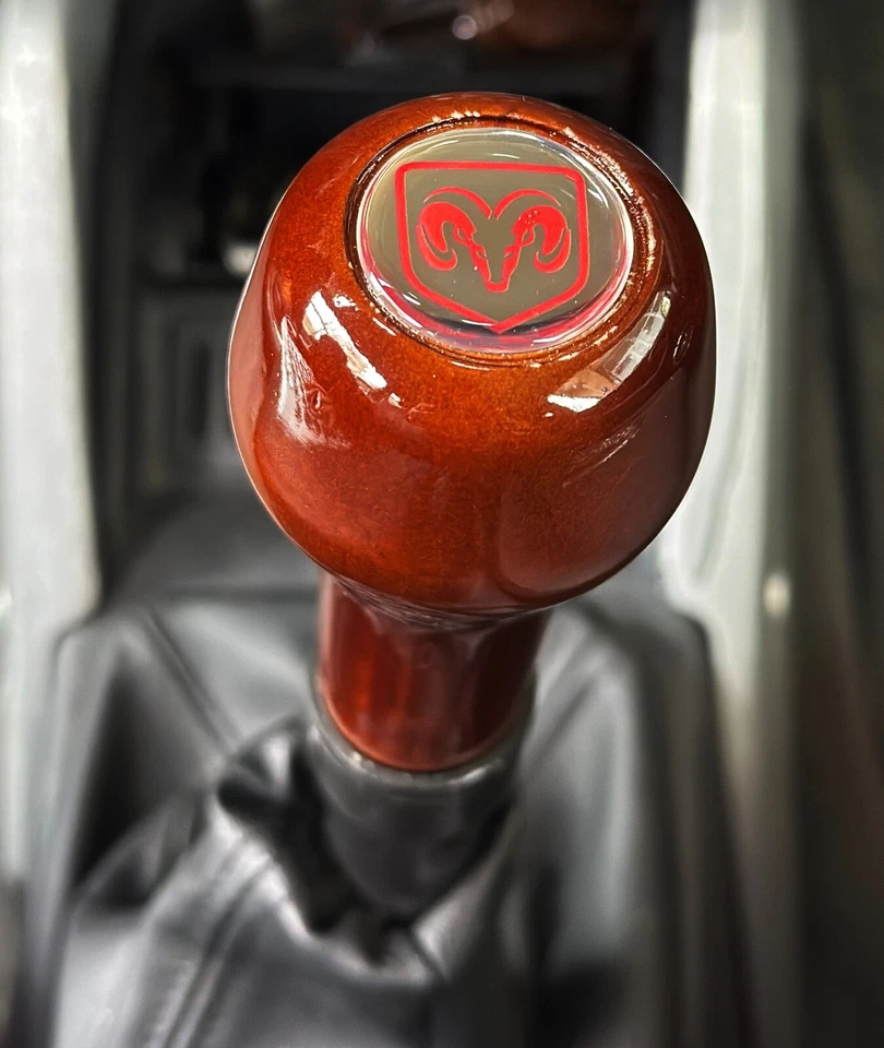 Perilla de cambio de marchas para Dodge Universal de madera Foto 2 de 4