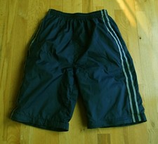 EUC Tek Gear Blue Athletic Active Shorts Silver-reflective-piping Boys XL 18-20