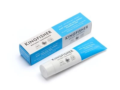 Kingfisher Natural Toothpaste Aloe Vera Fennel Fluoride-Free 3 x 100ml tubes