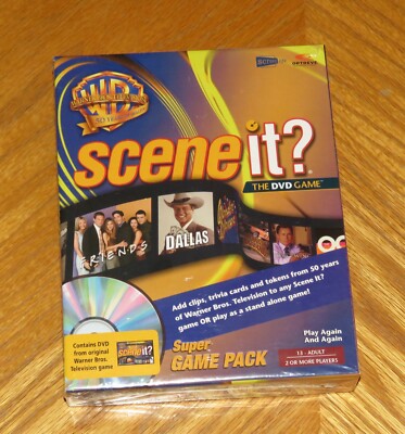 Warner Bros Scene It DVD Trivia Super Game Pack TV Show Tokens - Sealed
