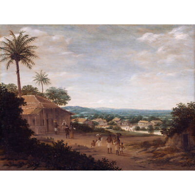 Frans Jansz Post Brasilianisches Dorf Gemälde riesiges Wandbild Poster Druck