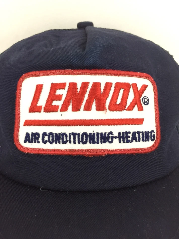 Vintage Lennox Hat Patch Cap Snapback Mesh Logo USA Air Heating Trucker Baseball - Image 2 of 4