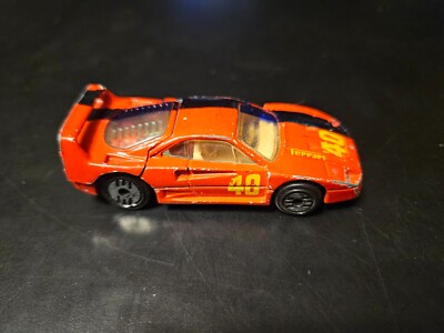 Custom 1988 Hot Wheels Ferrari F40 Speed Fleet Series Red