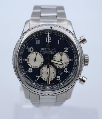 Breitling Navitimer 8 B01 Chronograph 43mm Auto Mens AB0117131C1A1 Verkauf As-Is