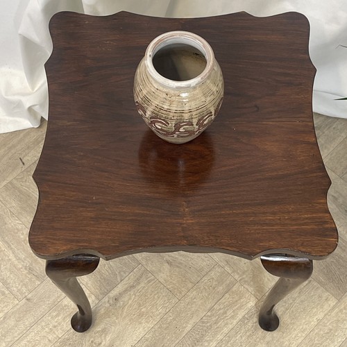 Antique Side Table 18” Square Beautiful Shape Lamp Coffee Plant Stand - Picture 14 of 15