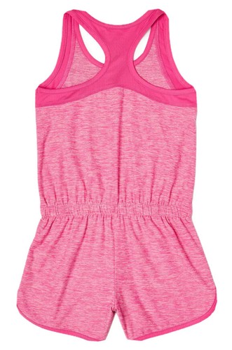 Athletic Works Girls Romper Pink Size 10/12 Racerback Elastic Waist Drawstring - Picture 11 of 12