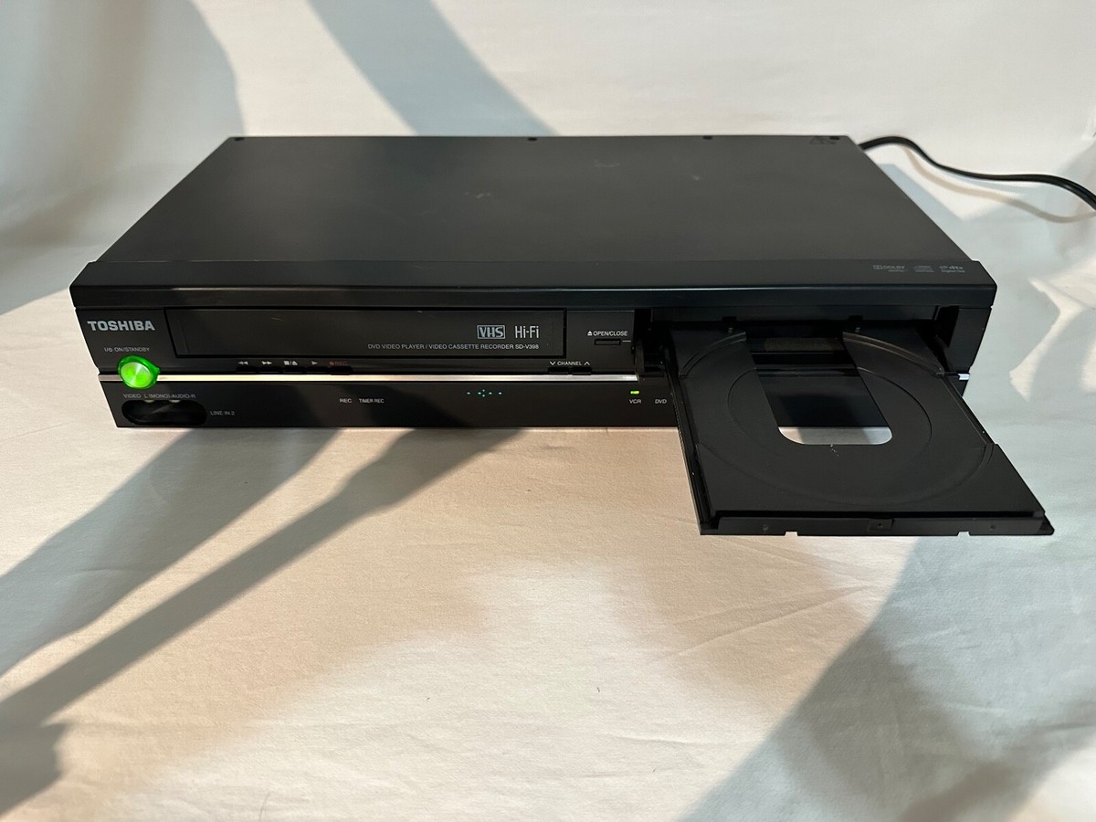 Toshiba DVD VCR Hi-Fi Combo Player SDV398KC VHS 2009 TESTED Toshiba DVD VCR Hi-Fi Combo Player SDV398KC VHS 2009 TESTED