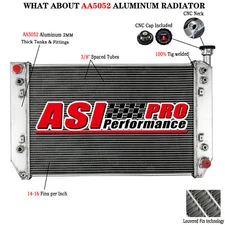 3 Row Aluminum Radiator For 1994~1998 1996 Chevy P30 GMC P3500 5.7L V8.