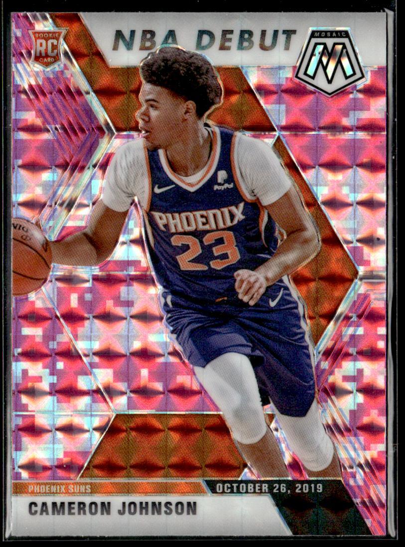 2019-20 Panini Mosaic #265 Cameron Johnson Camo Pink HS