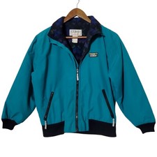 Vintage 90s L.L. Bean Warm Up Jacket Size Youth Large Fleece Winter USA Made