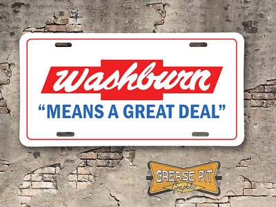 Washburn Chevrolet Means a Great Deal Booster License Plate