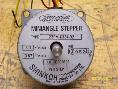 SHIMKOH ASTROSYN MINIANGLE STEPPER MOTOR 23PM-C334-02