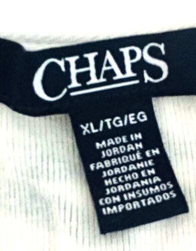CHAPS 100% COTTON HAWAIIAN DRESS GREEN WHITE PALM TREE LEAVES XL - Picture 4 of 5