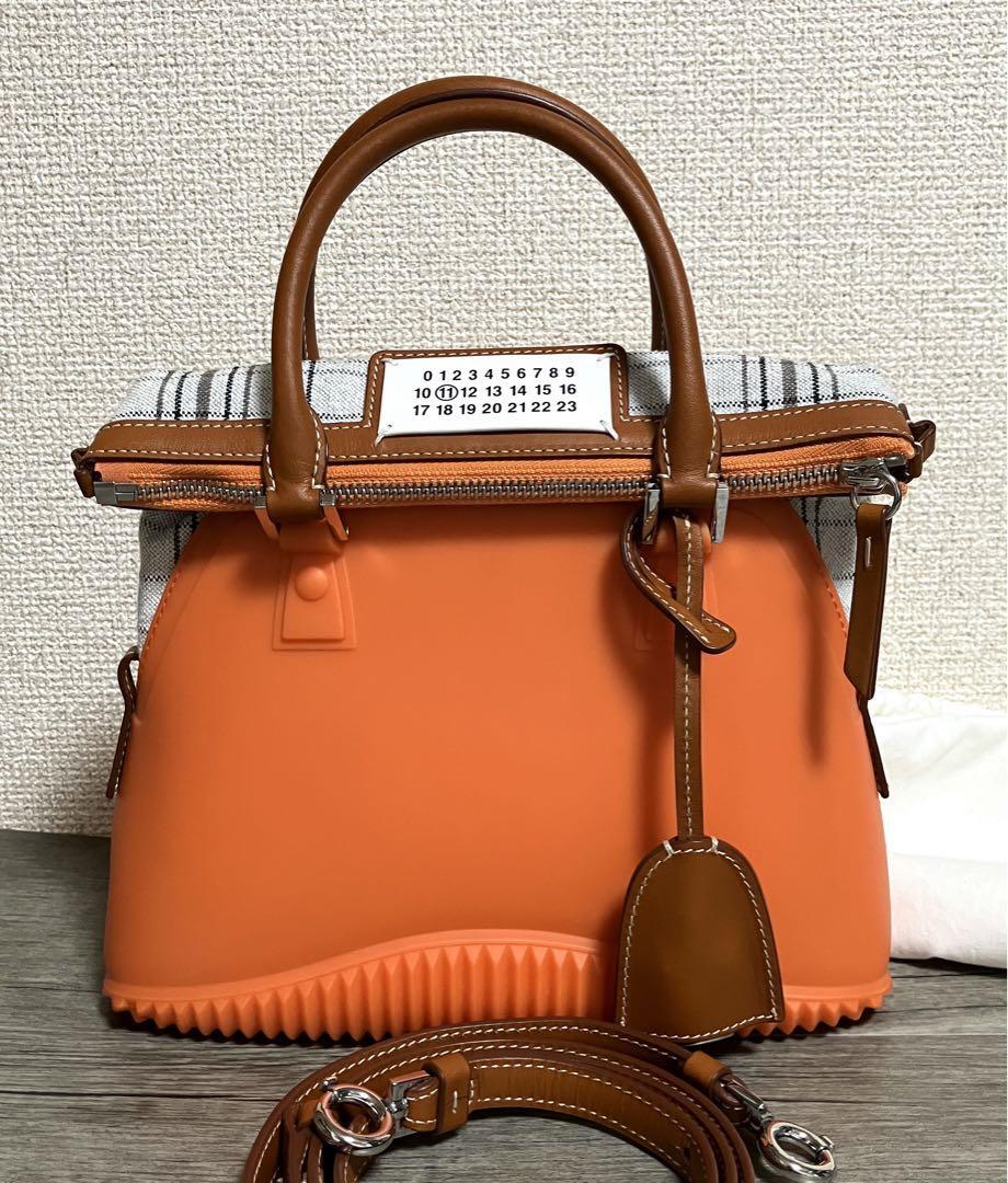 Maison Margiela 11 Hand Shoulder Bag Orange Rubber 2Way | eBay
